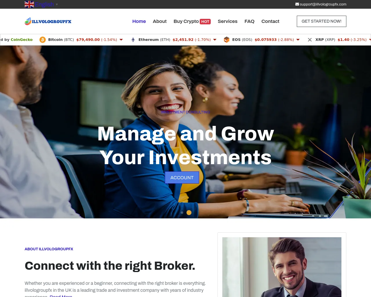 Screenshot of illvologroupfx.com