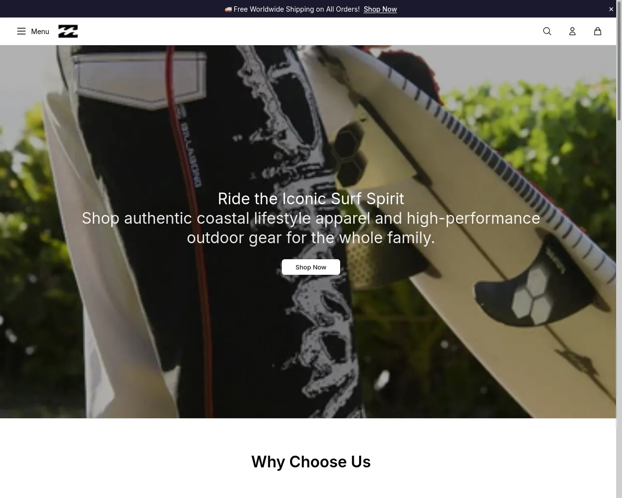 Screenshot of abosurf.shop