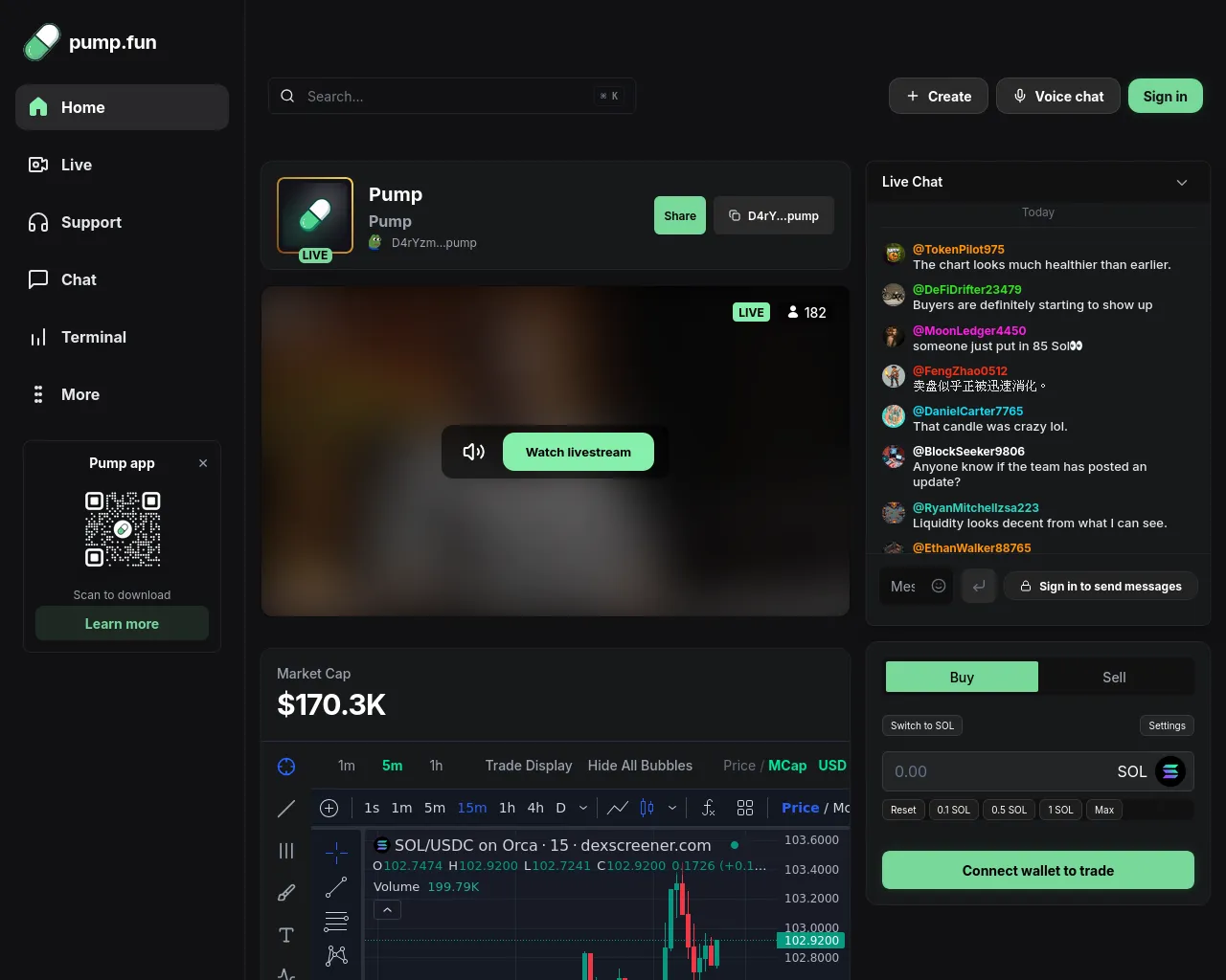Screenshot of livesolstream.xyz