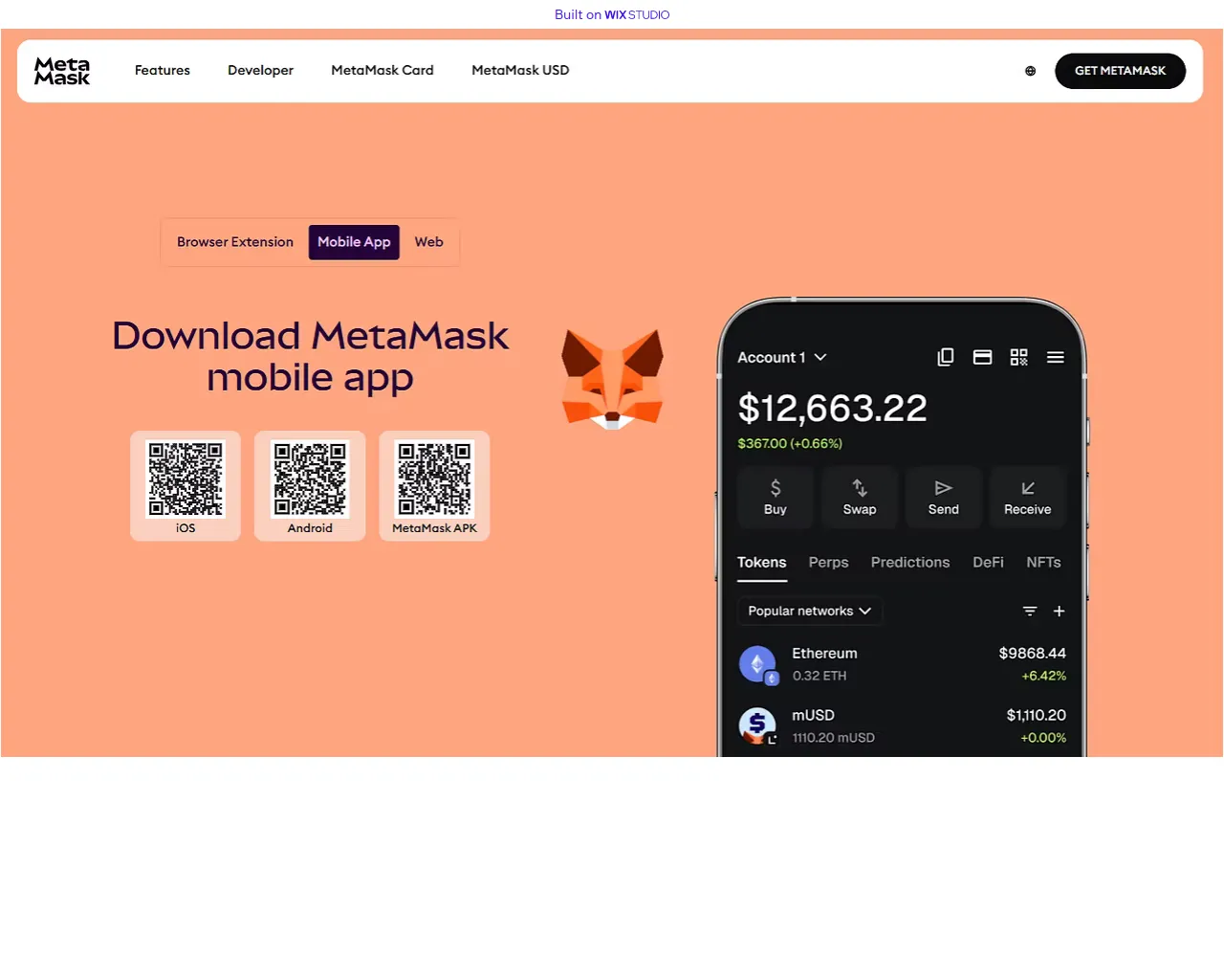 Screenshot of new-metamaskapp.wixstudio.com