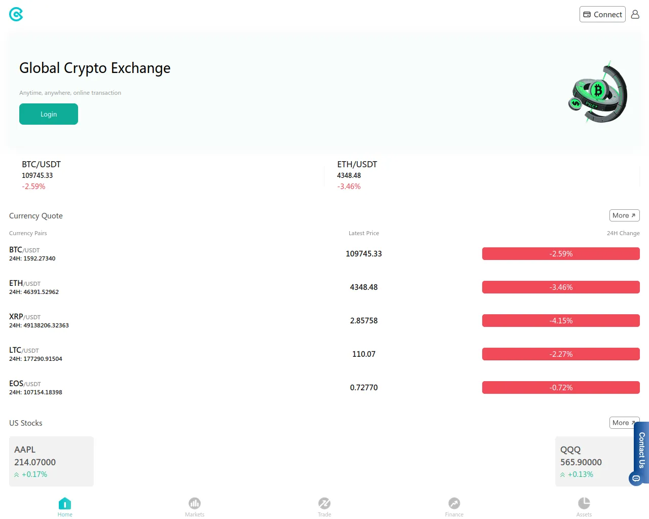 Screenshot of coinex-ex.com