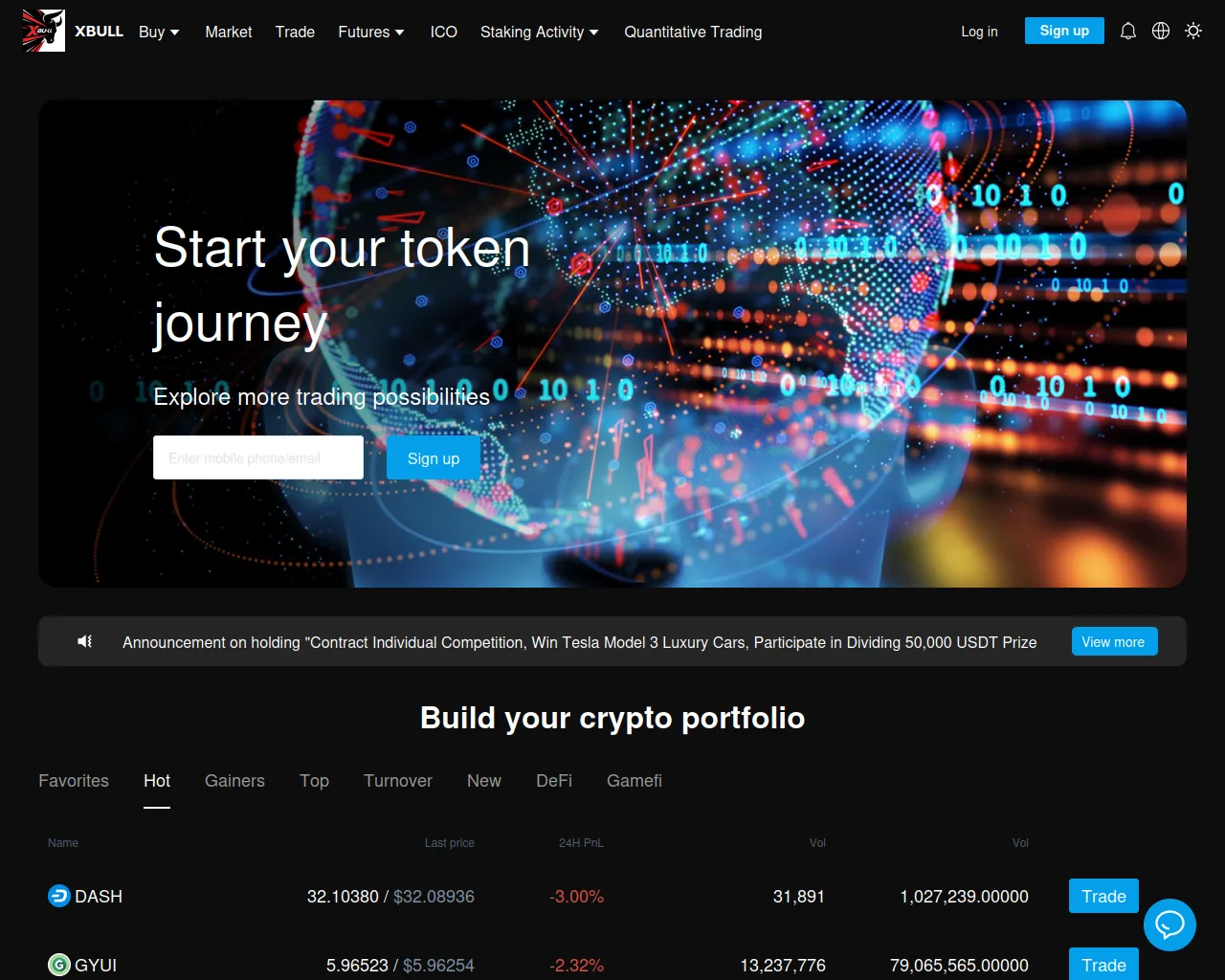 Screenshot of xbull.art