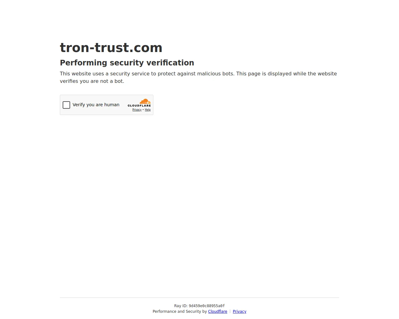 Screenshot of tron-trust.com