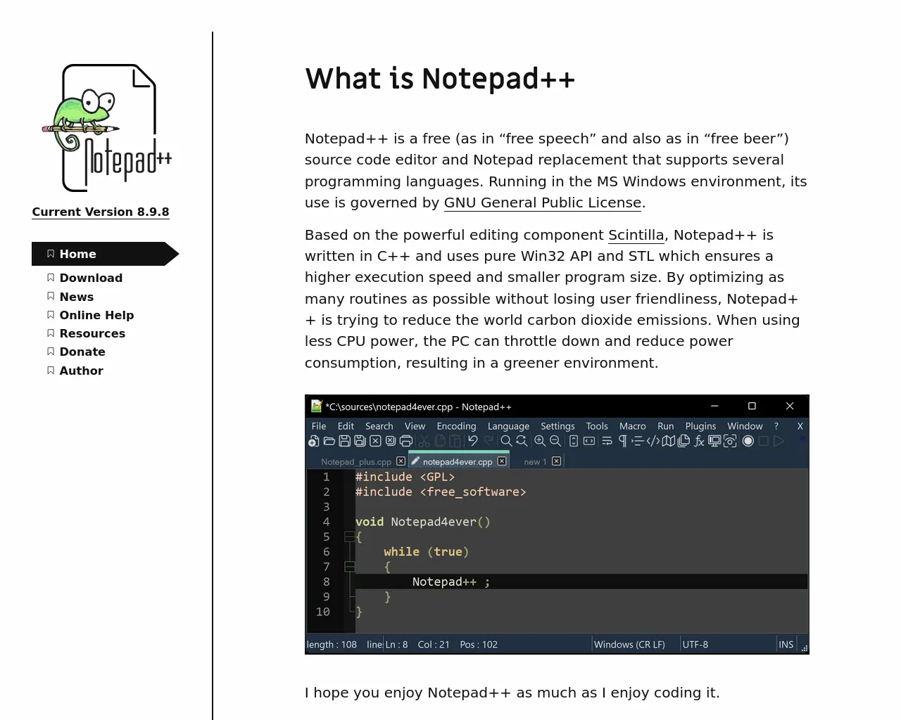 Screenshot of notepad-plus-plus.app