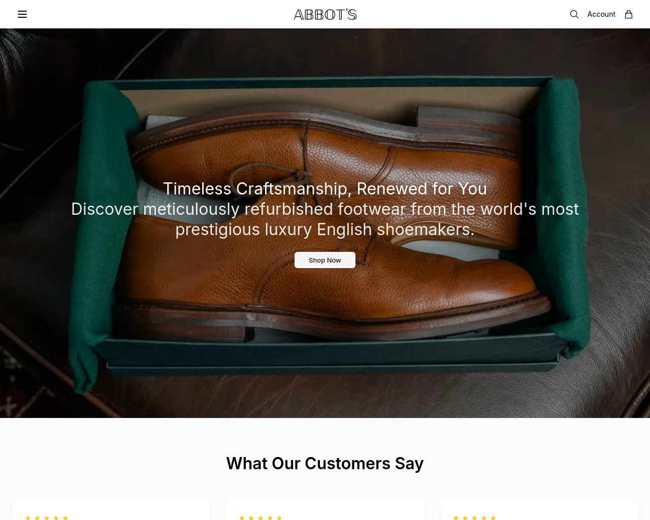 Screenshot of abbotsshoesonline.shop