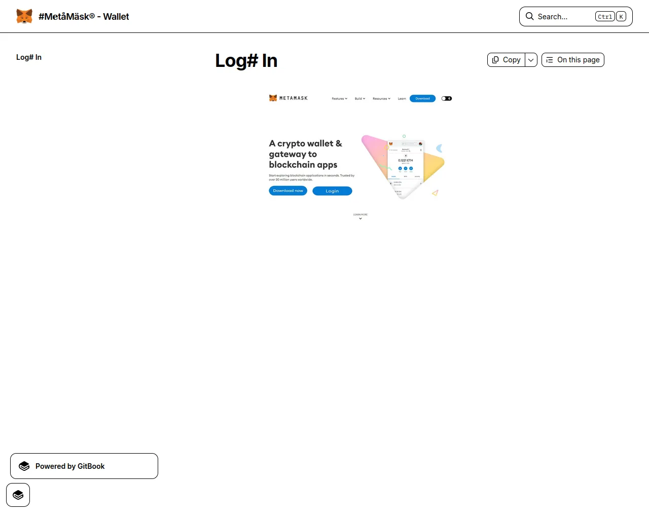 Screenshot of matamsklogzn.gitbook.io