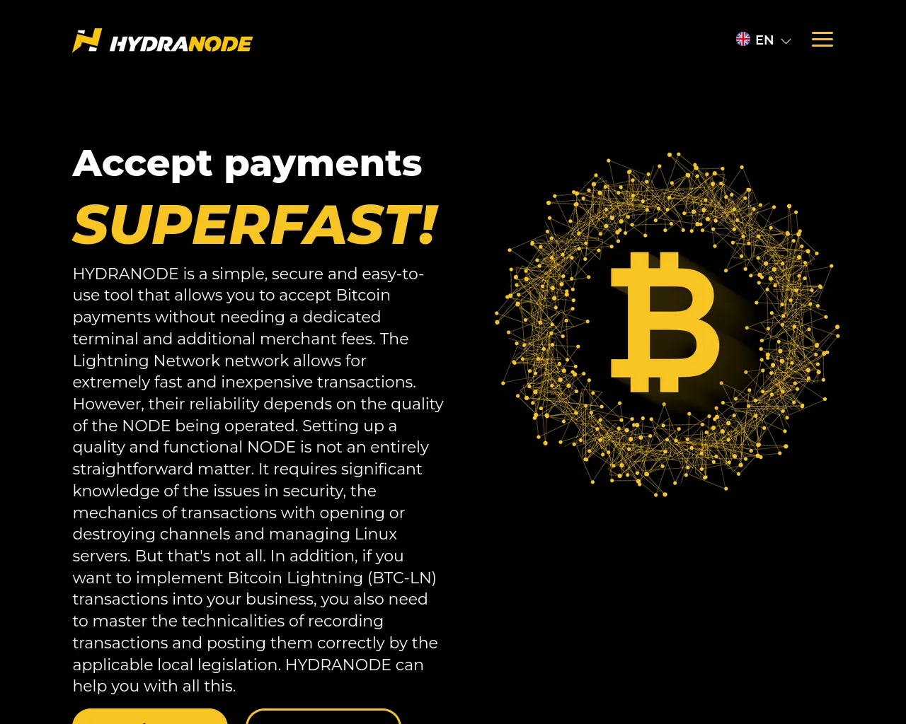 Screenshot of hydranode.net
