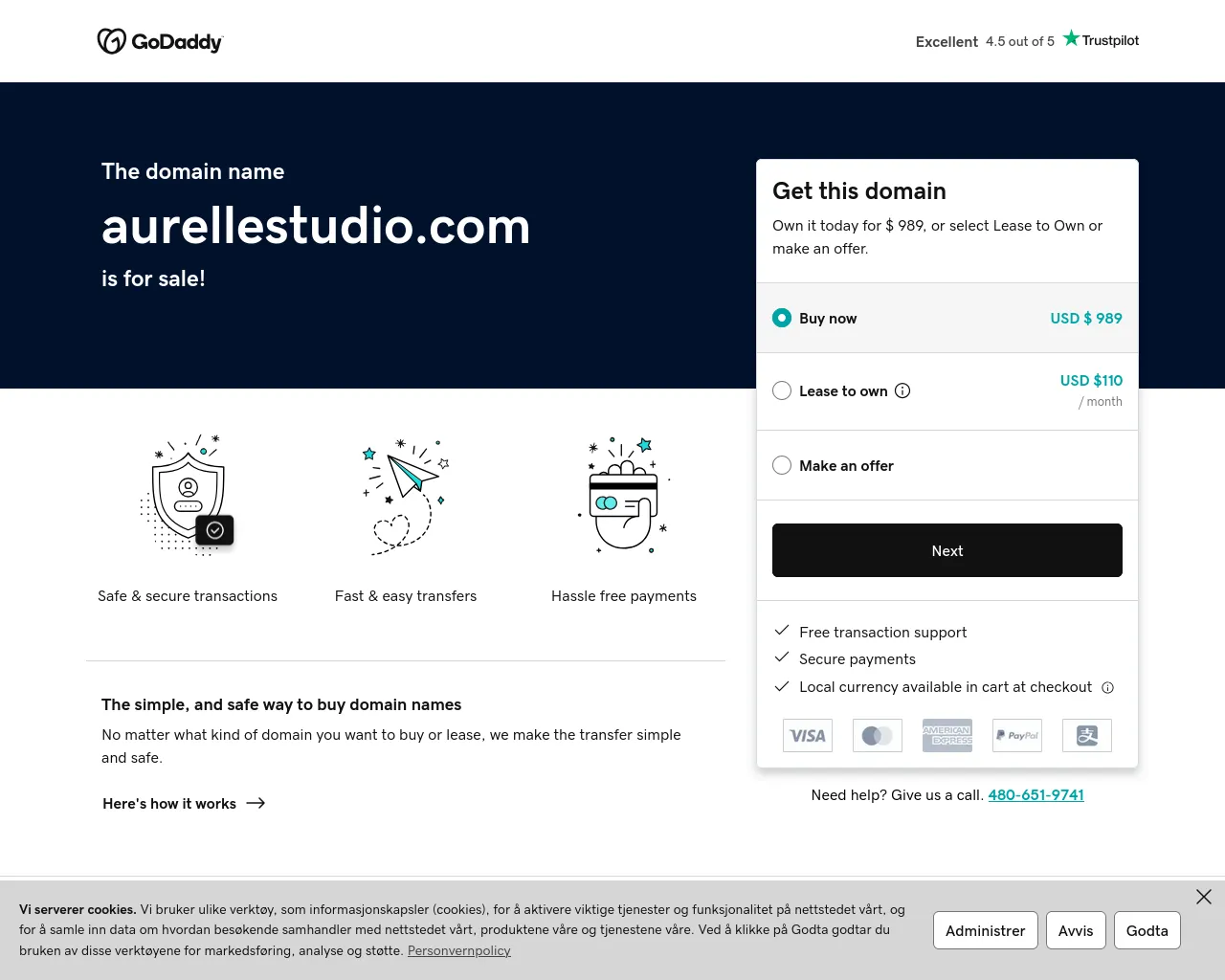 Screenshot of aurellestudio.com