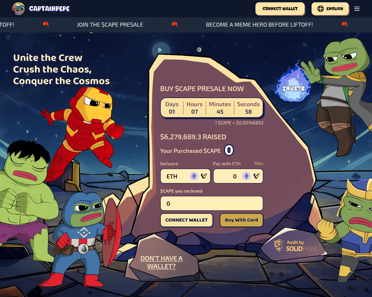 Screenshot of captainpepe.io