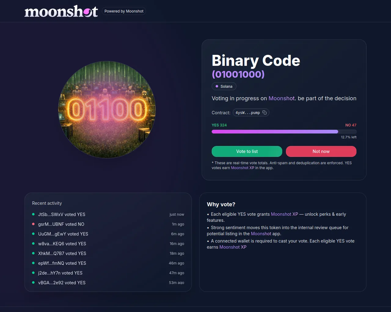 Screenshot of spotlight-moonshot.xyz