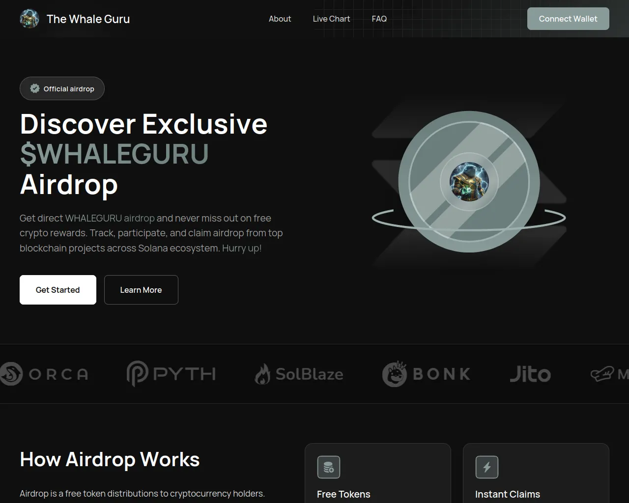Screenshot of whalegurusol.fun