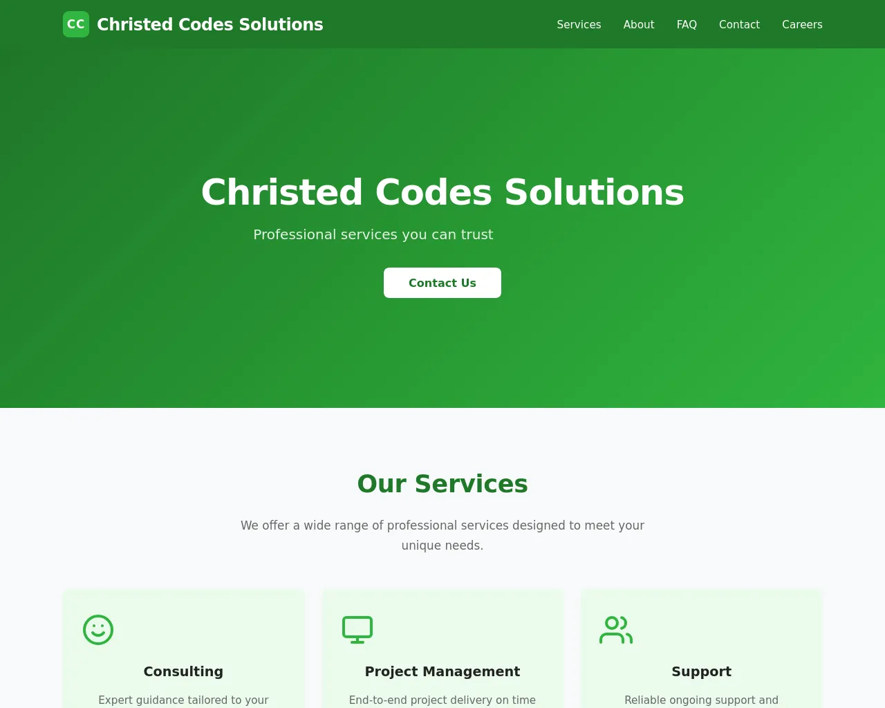Screenshot of thechristedcodes.net