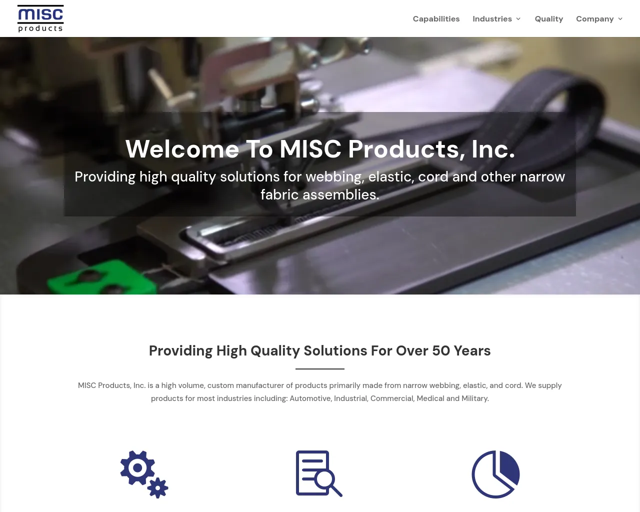 Screenshot of miscproducts.net