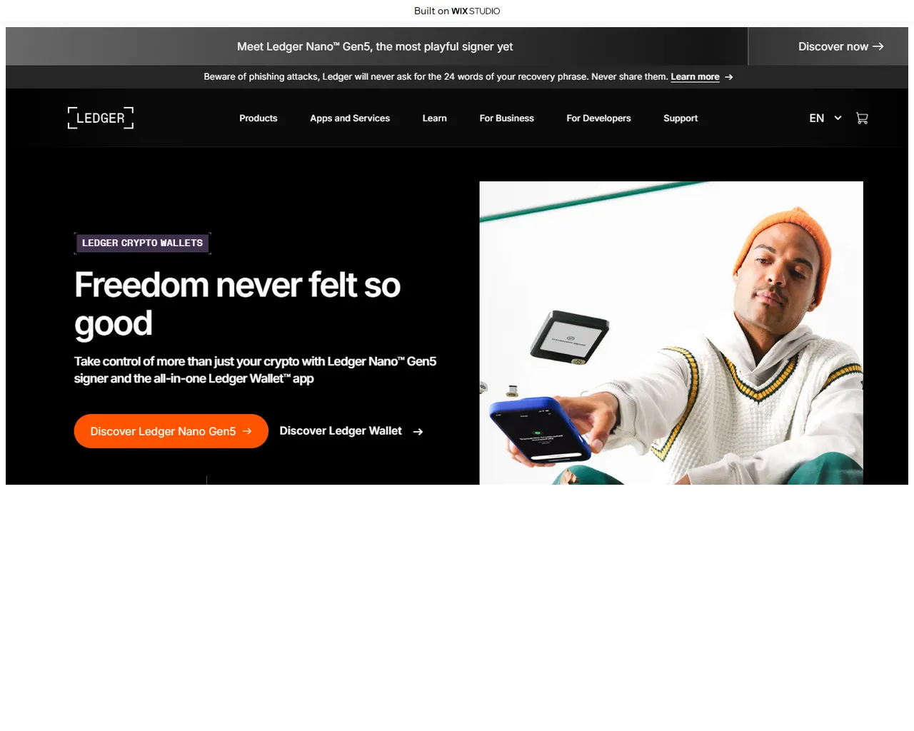 Screenshot of ledzr-cmstart.wixstudio.com