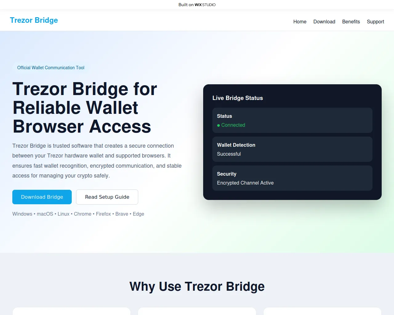 Screenshot of ready-bridge.wixstudio.com
