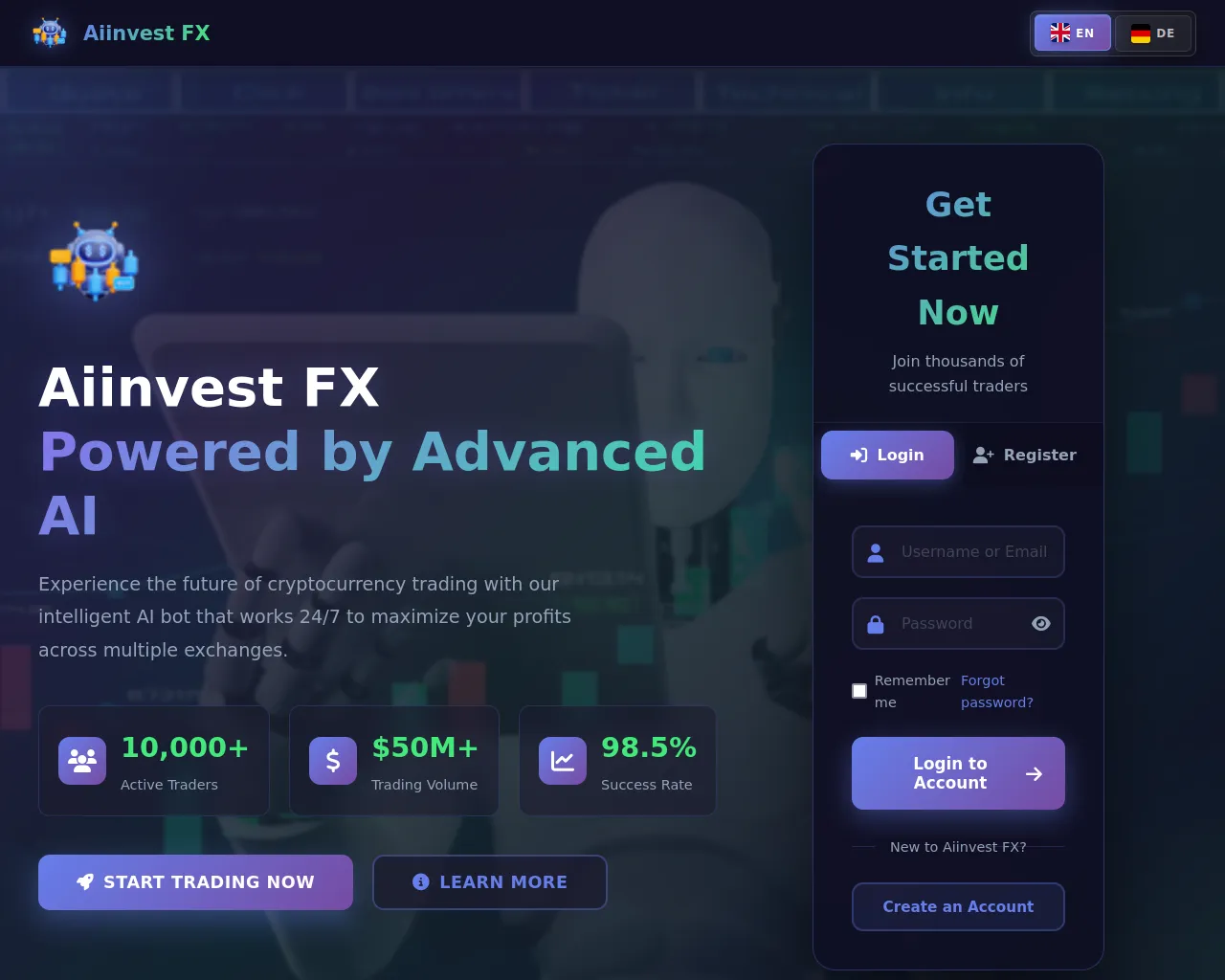 Screenshot of ai-investfx.com