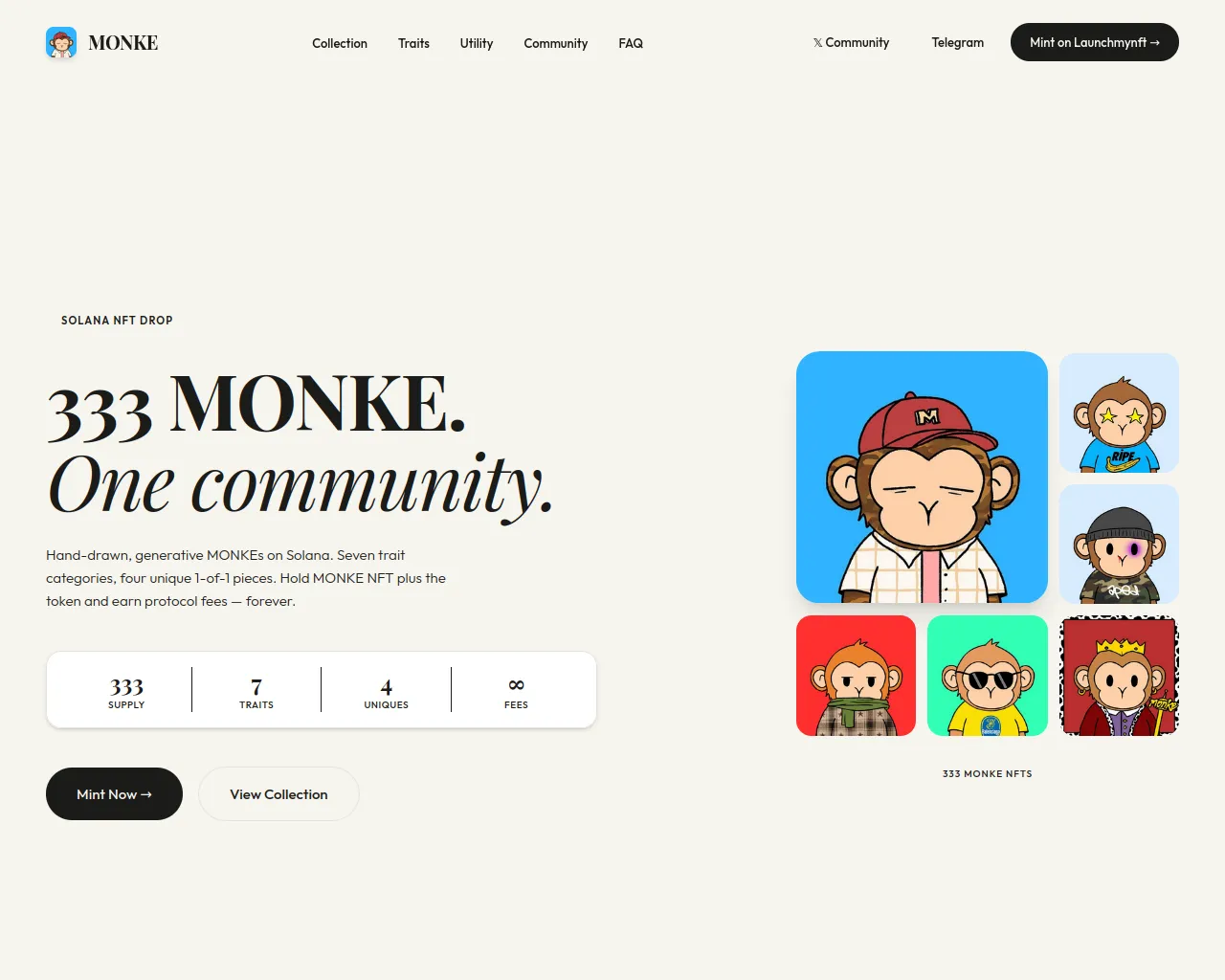 Screenshot of solanamonke.com