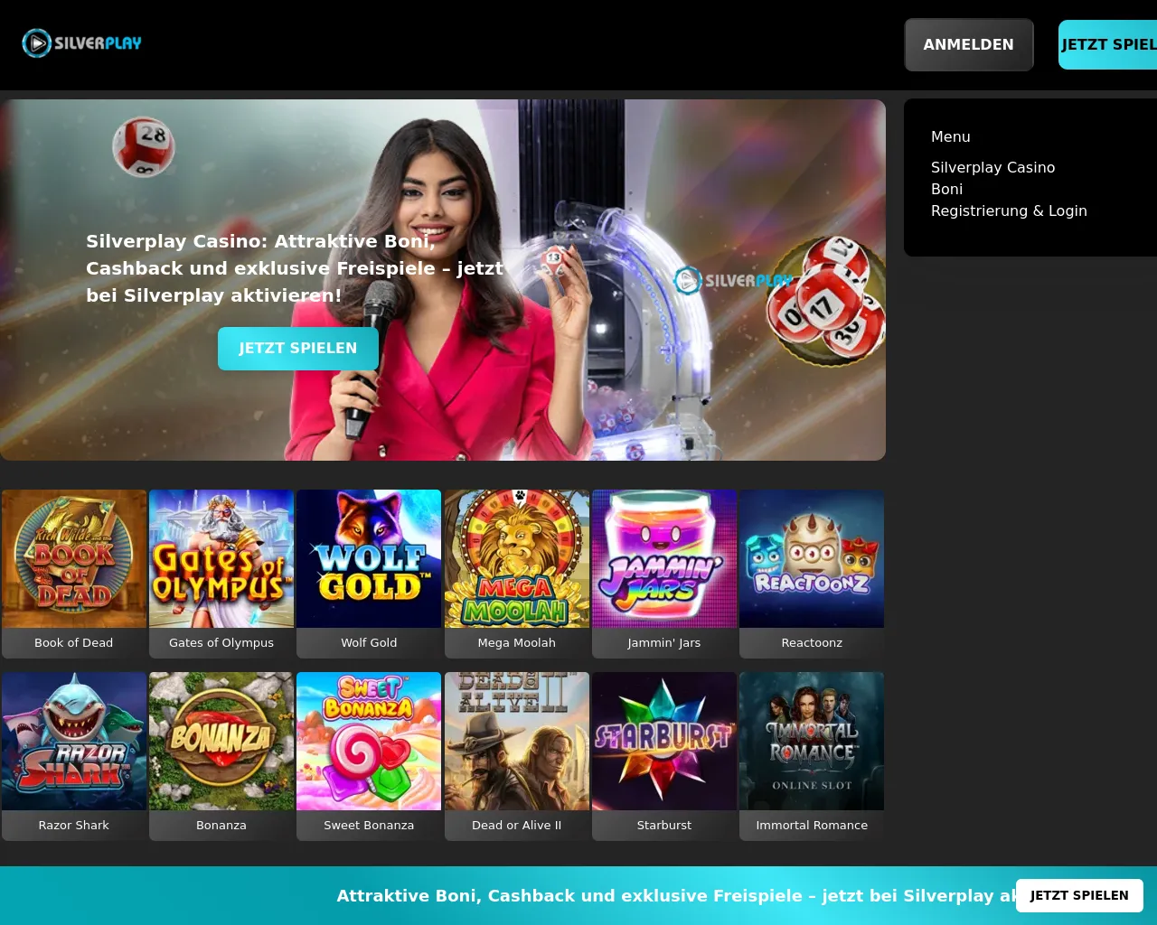 Screenshot of silverplay-casino.info
