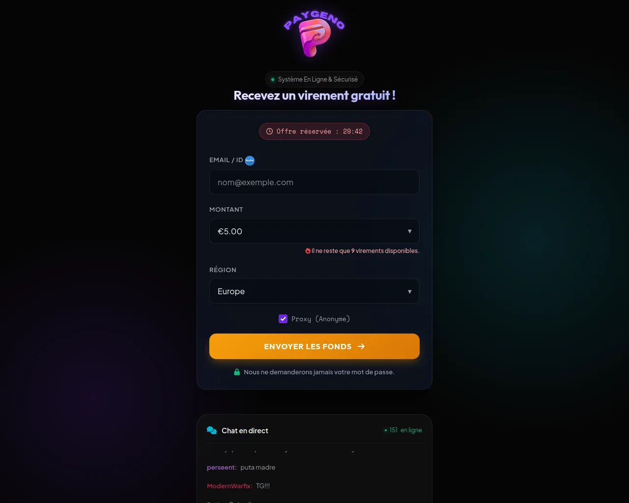 Screenshot of paygeno.com