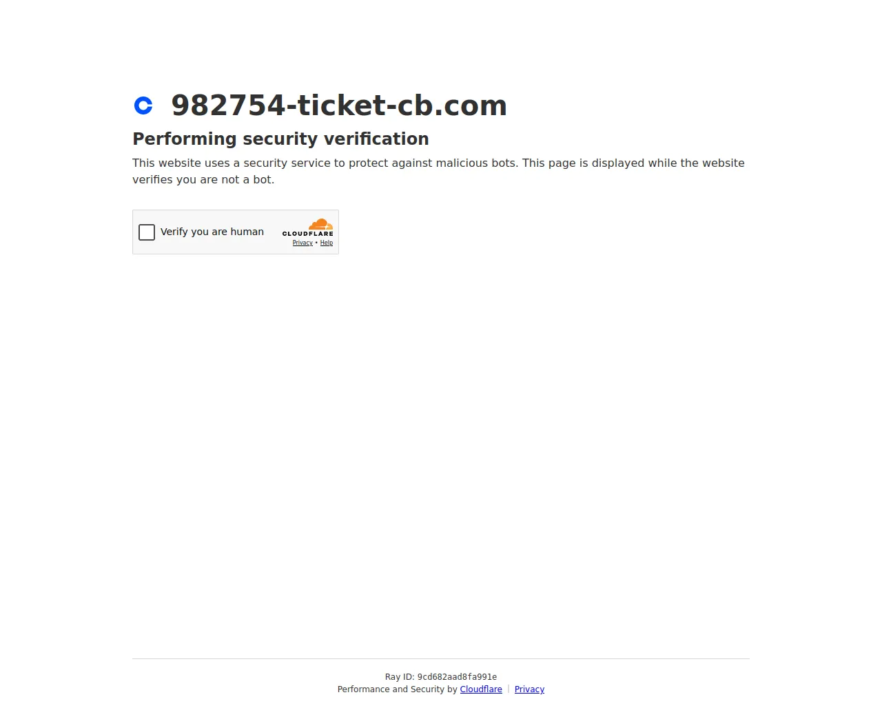 Screenshot of 982754-ticket-cb.com
