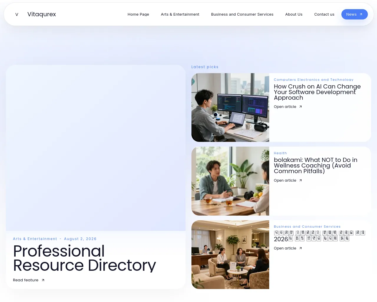 Screenshot of vitaqurex.com