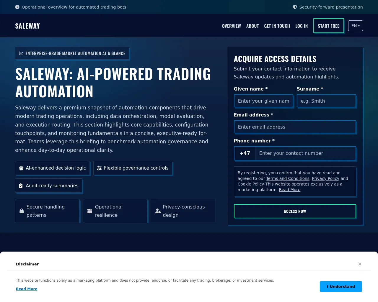Screenshot of salewayplatform.pro