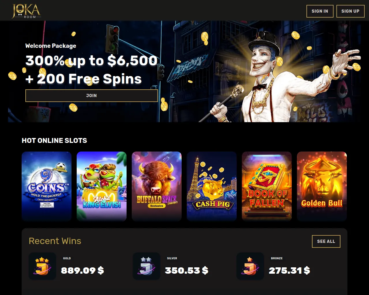 Screenshot of jokarooms-vip.com