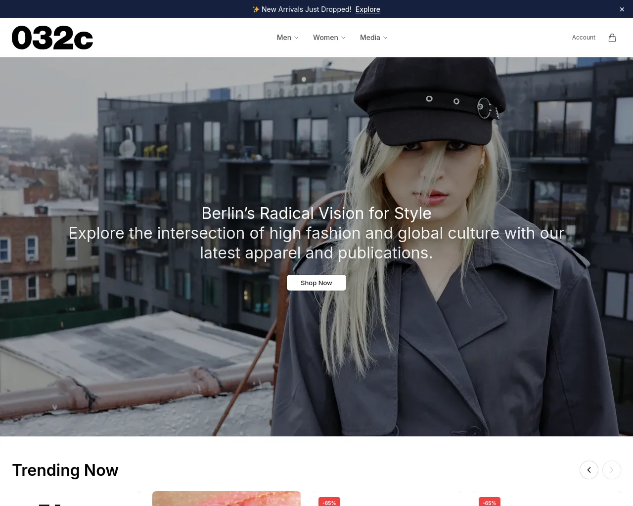 Screenshot of 032cdesign.shop