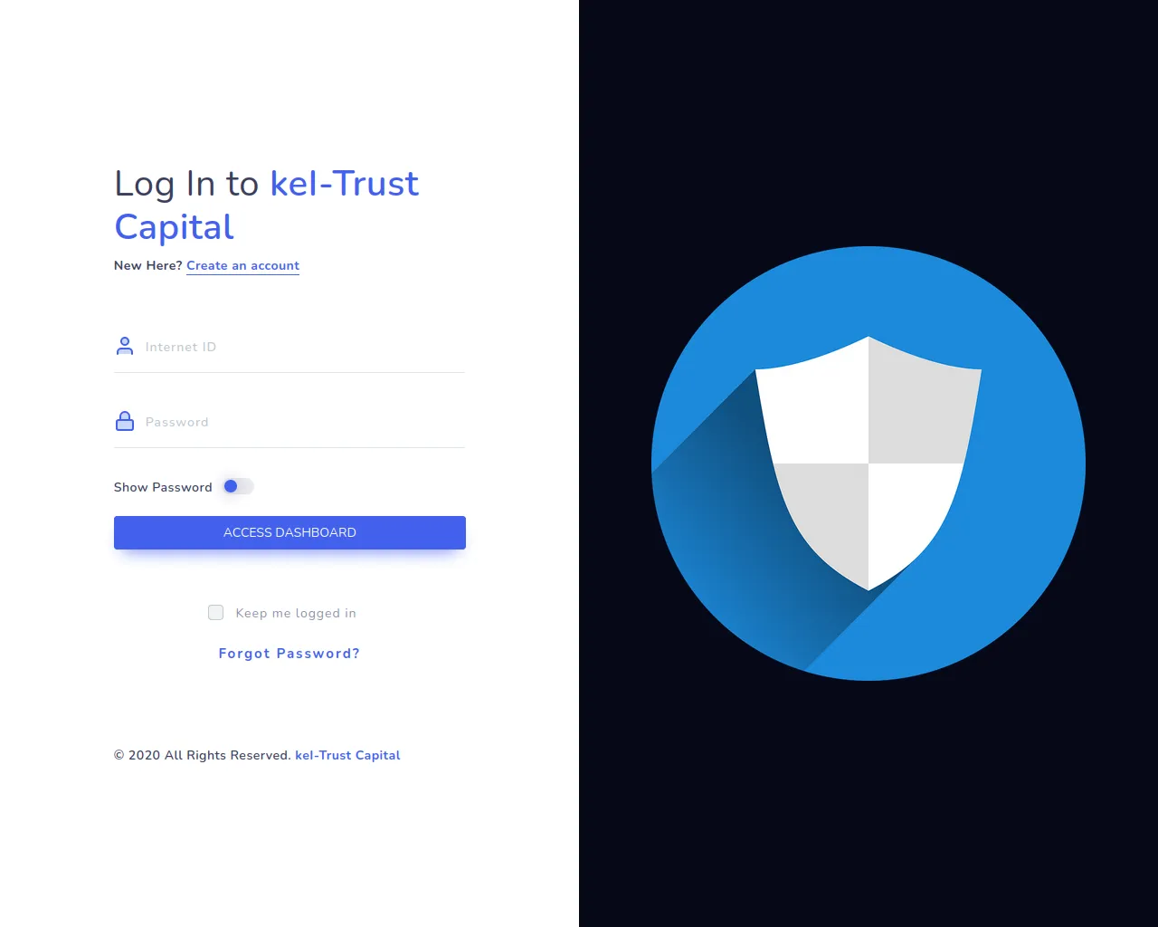 Screenshot of keltrustcapital.com