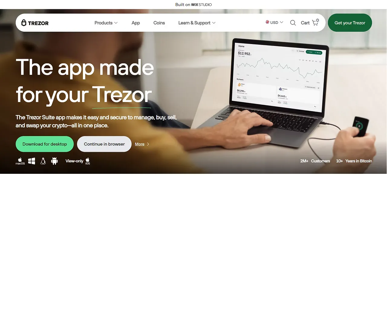 Screenshot of suitsapp-learn.wixstudio.com