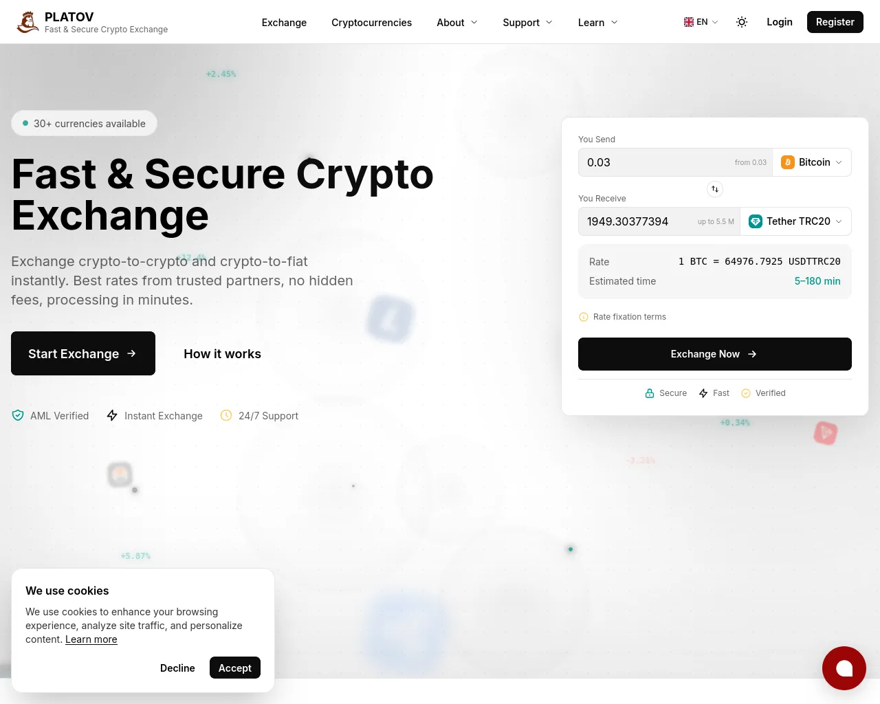 Screenshot of platov.co