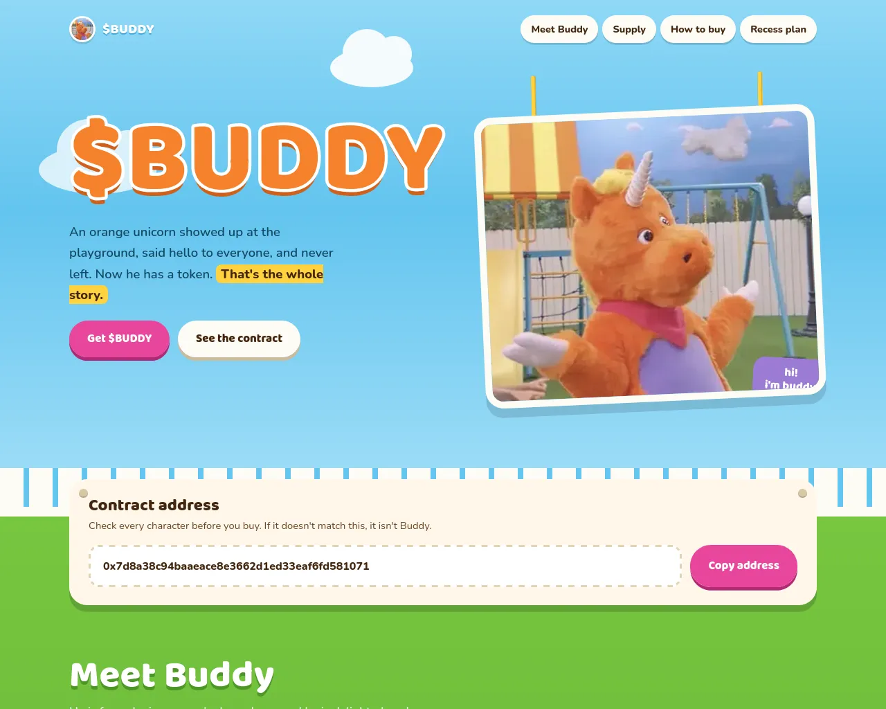 Screenshot of buddy.onchaincoin.lol