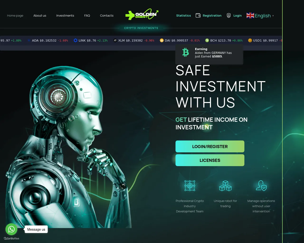 Screenshot of golden-digest.com
