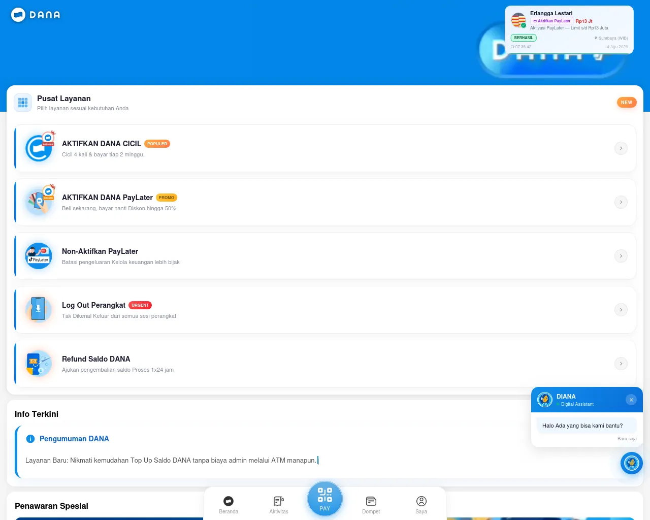 Screenshot of menu-aktivasipayc.paylater.buzz