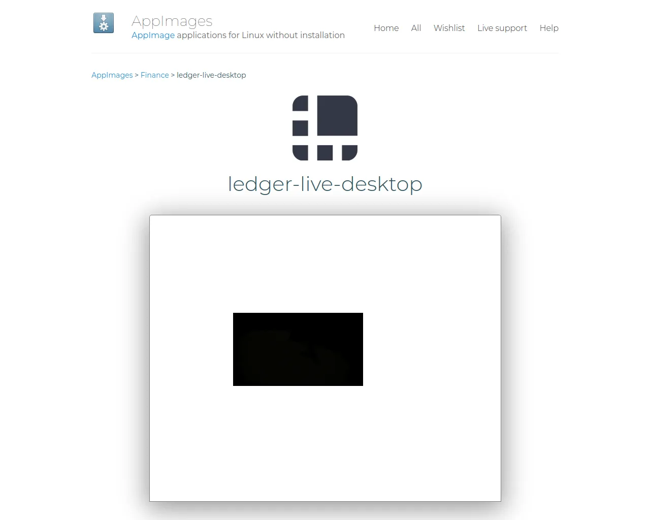 Screenshot of appimage.github.io