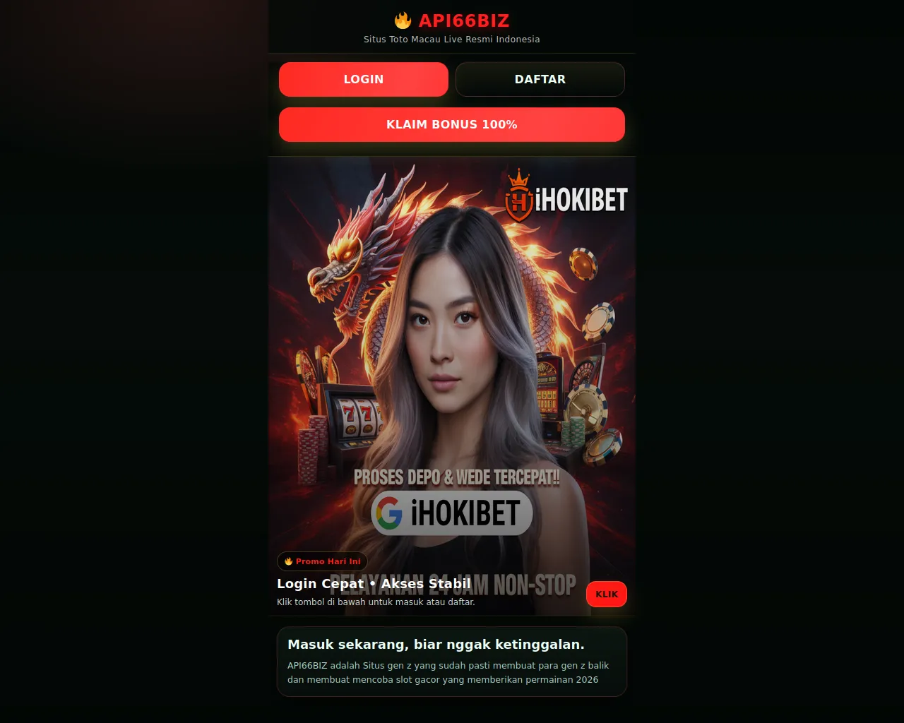 Screenshot of api66biz.cyou
