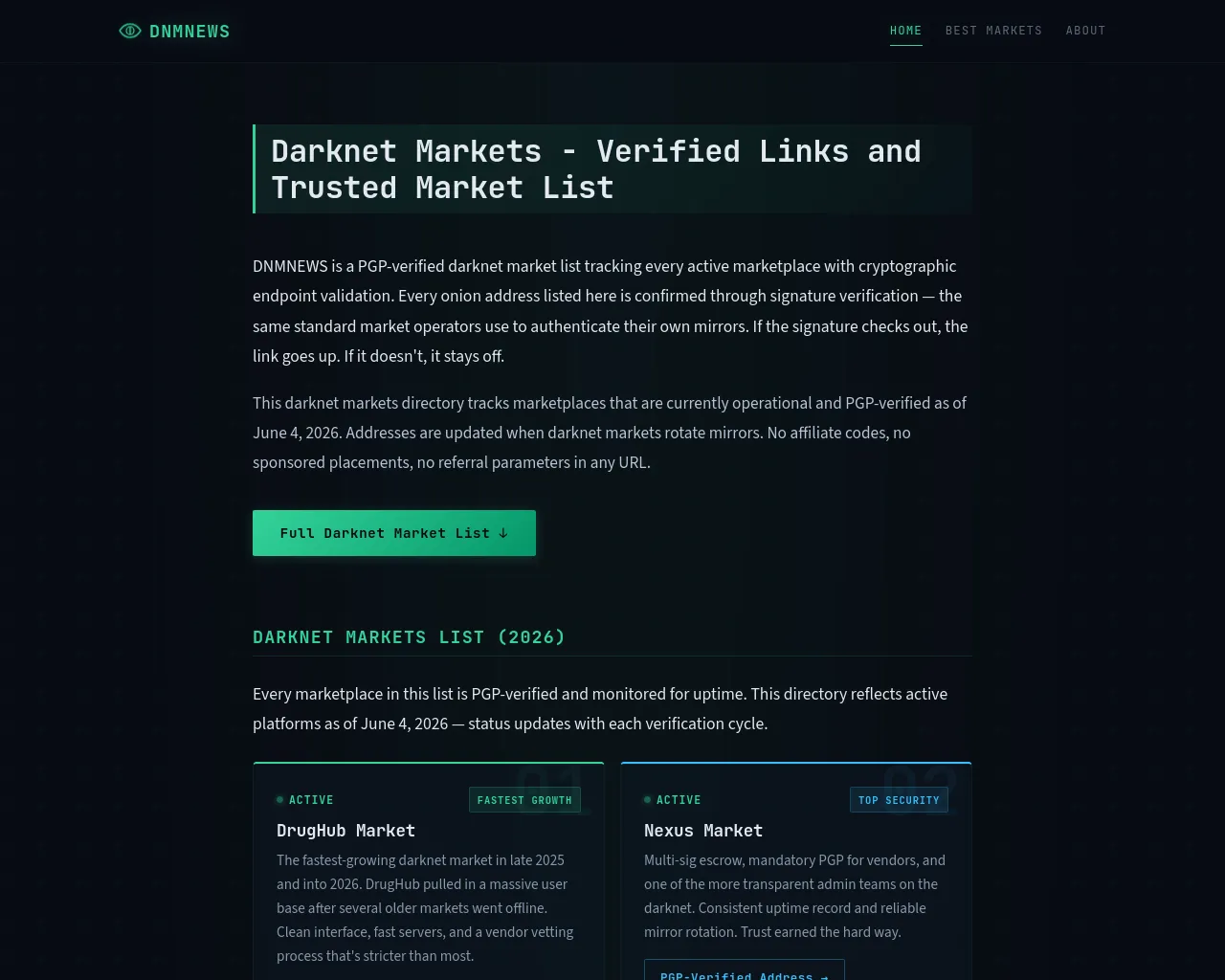 Screenshot of dnmnews.net