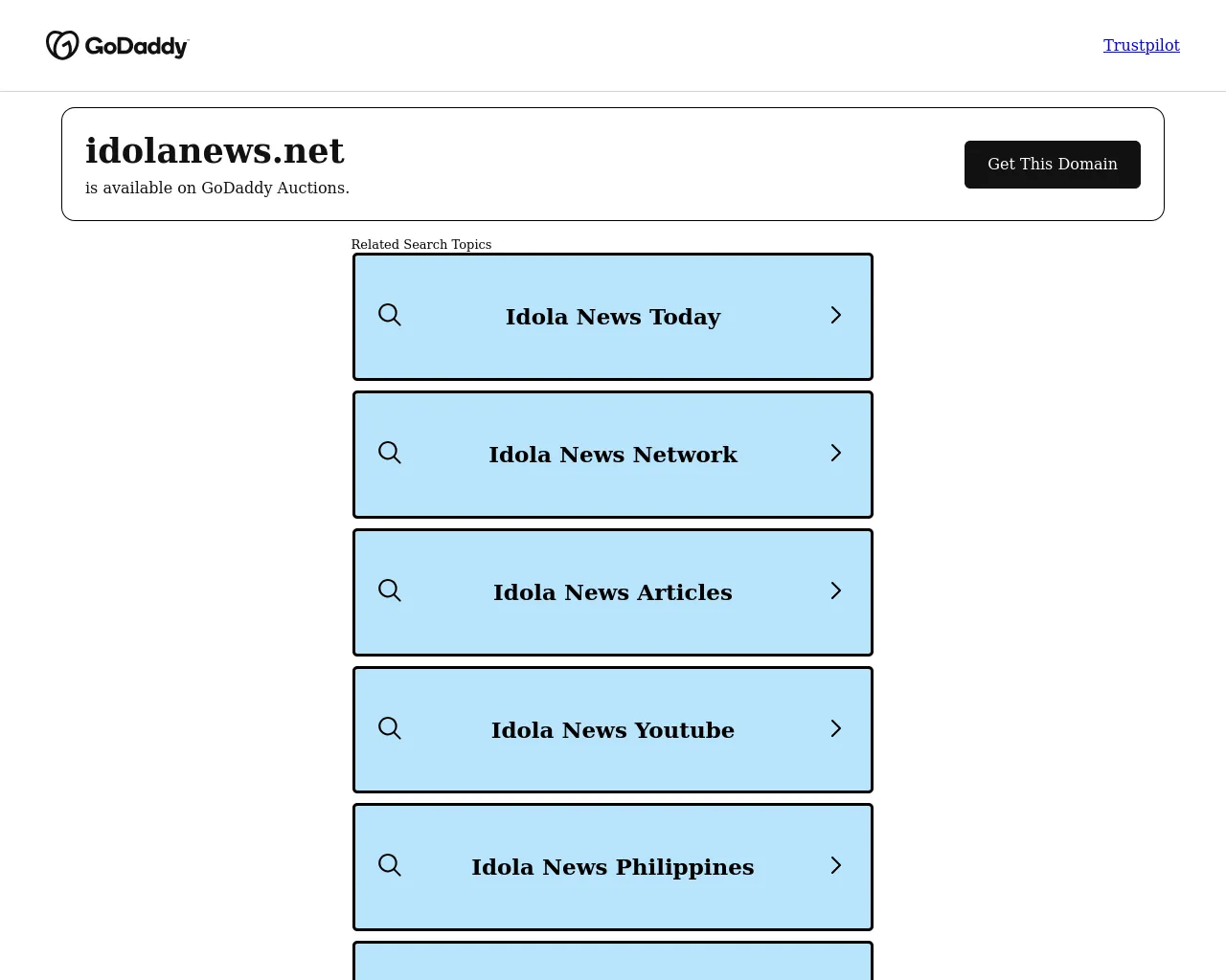 Screenshot of idolanews.net