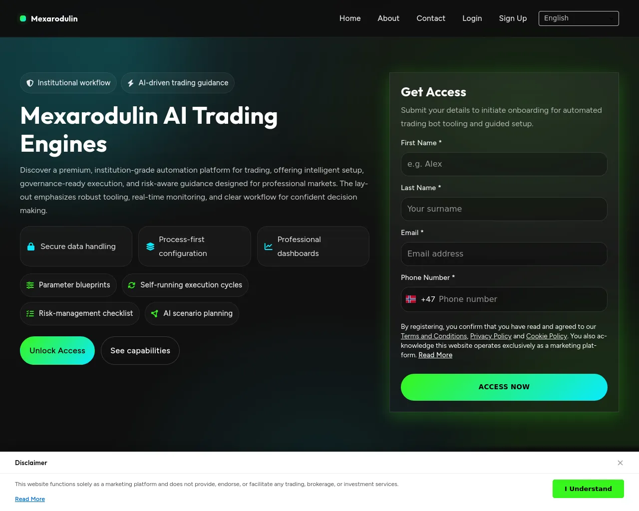 Screenshot of mexarodulin.digital