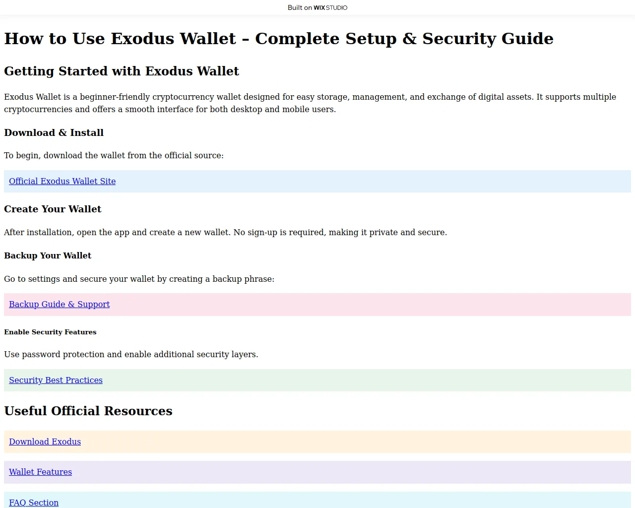 Screenshot of enusexoduus.wixstudio.com