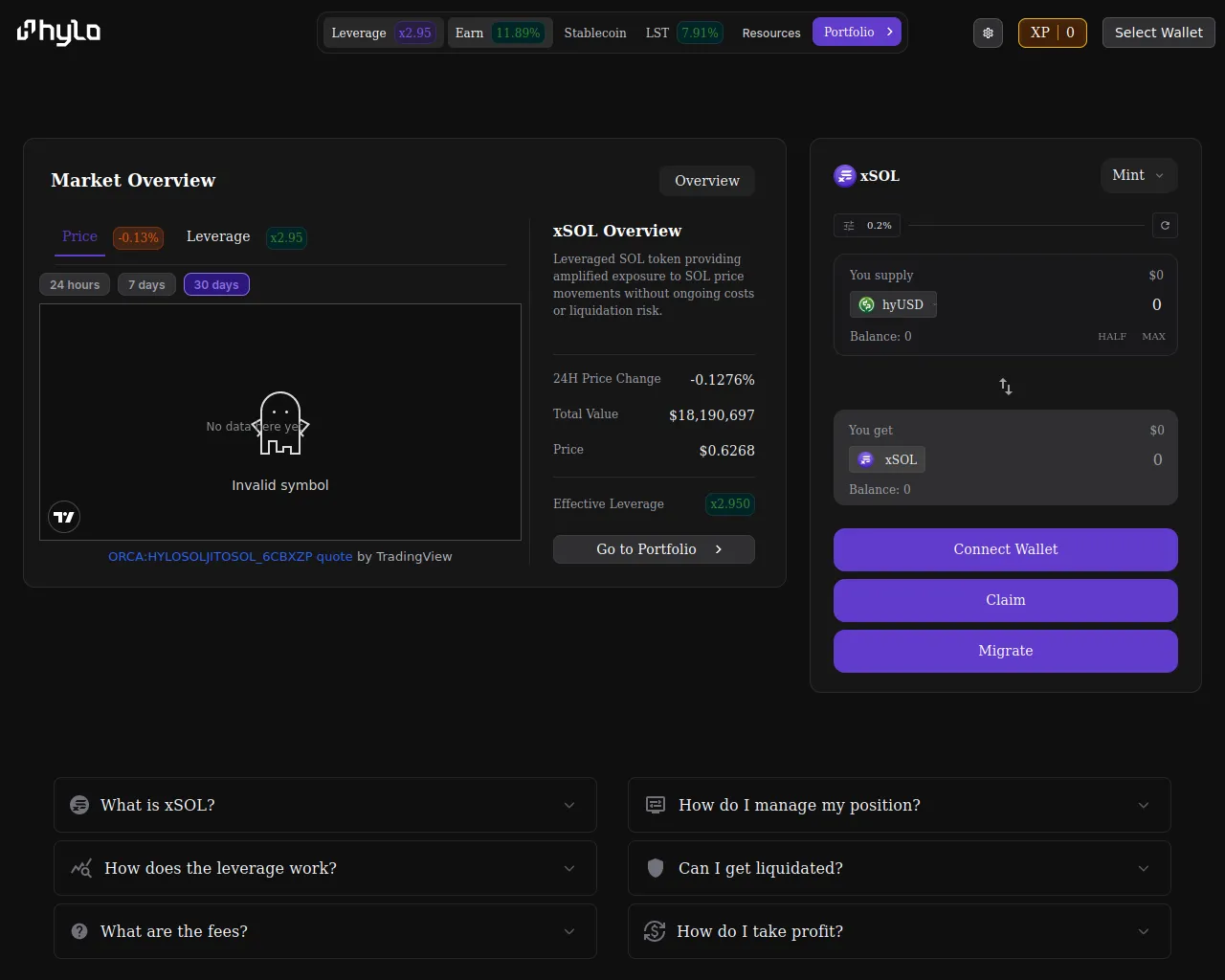Screenshot of hylo-soclaim.xyz
