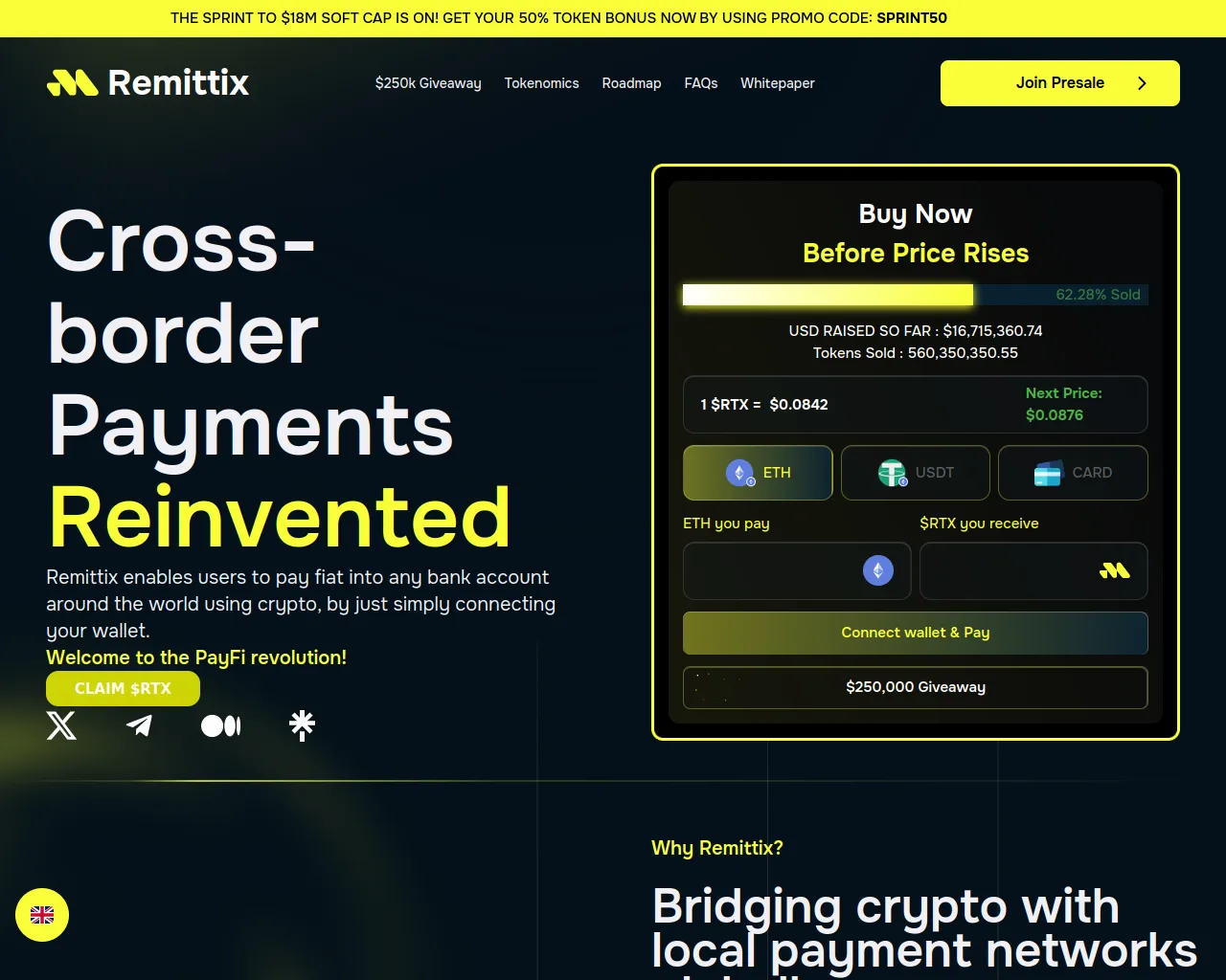Stored capture of remittixtoken.info