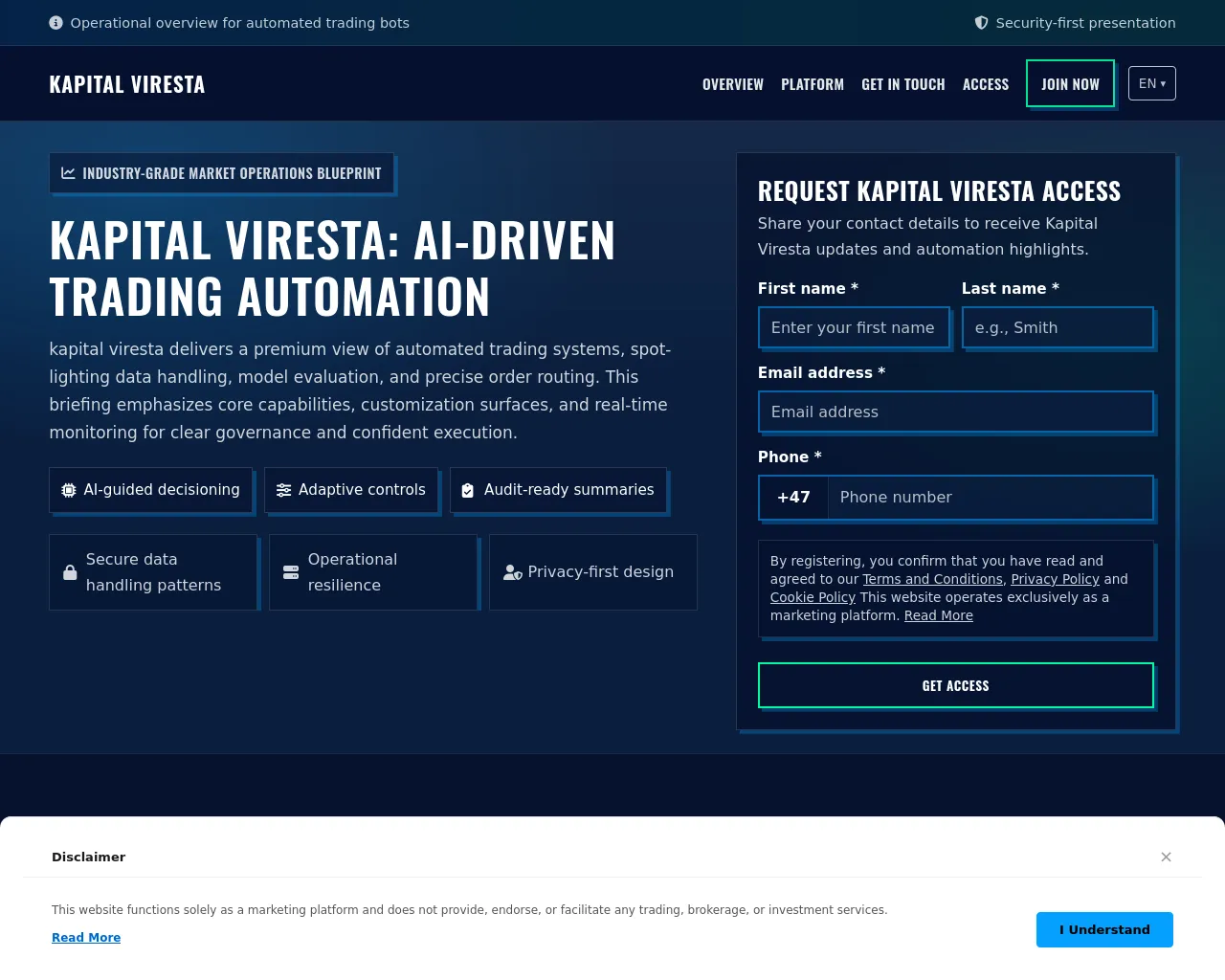 Screenshot of kapitalviresta.pro