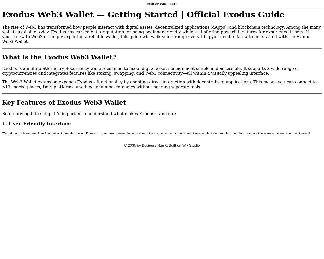 Screenshot of exaduss-apps.wixstudio.com
