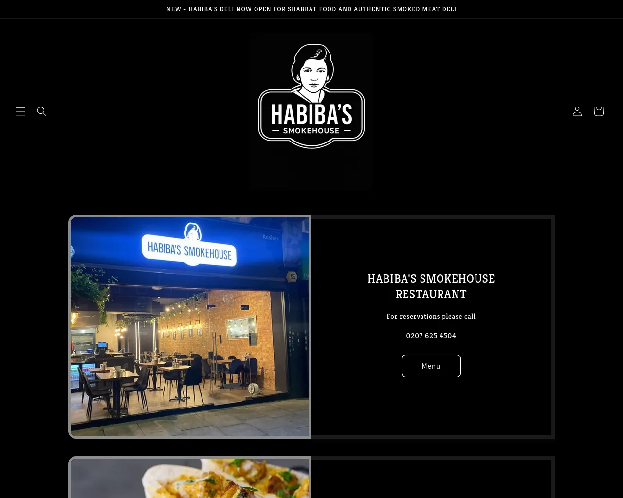 Screenshot of habibasdeli.live
