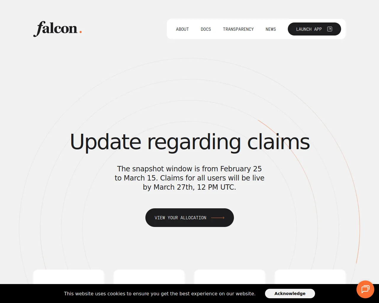 Screenshot of interface-falcon.xyz