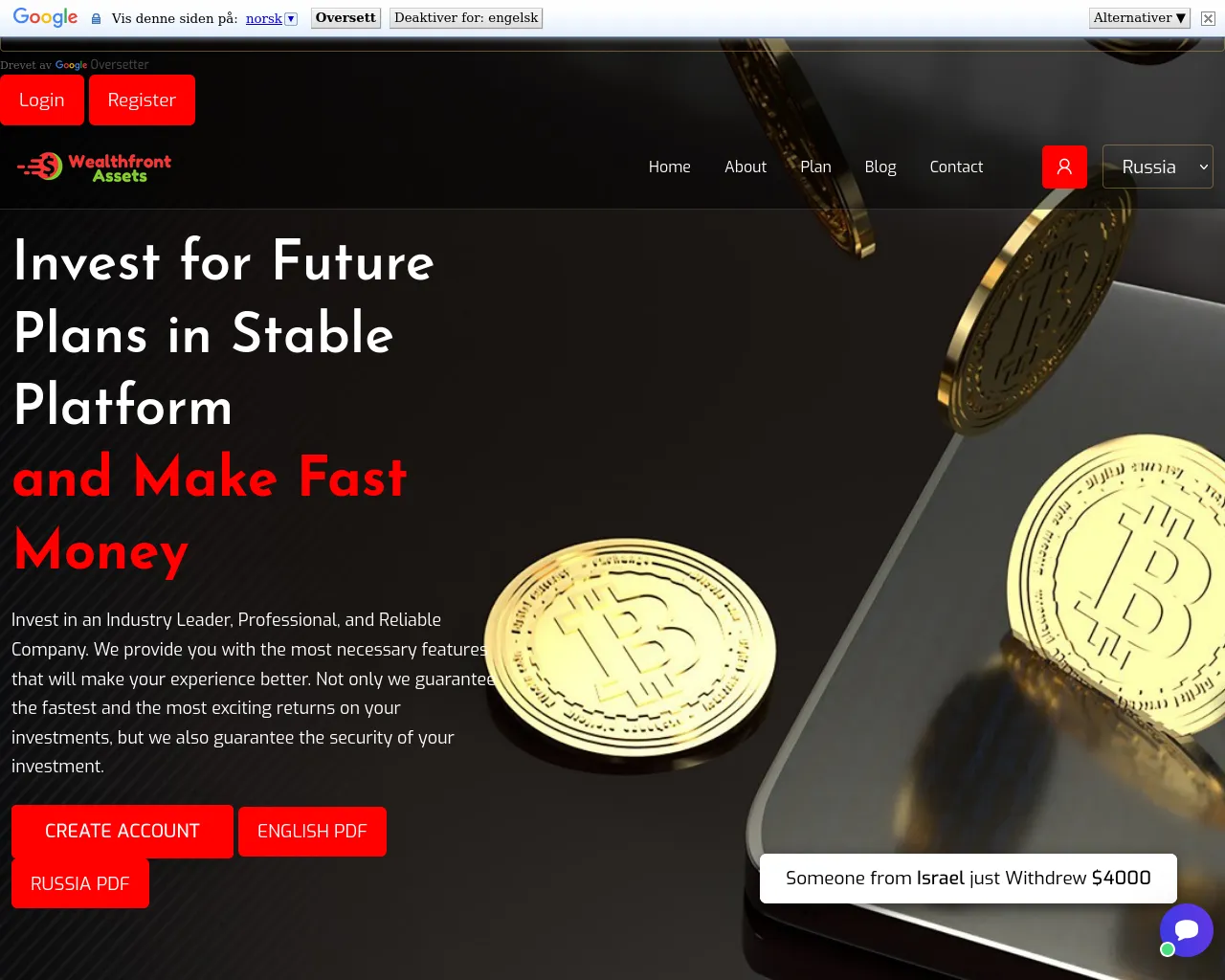 Screenshot of theweathfrontassets.com