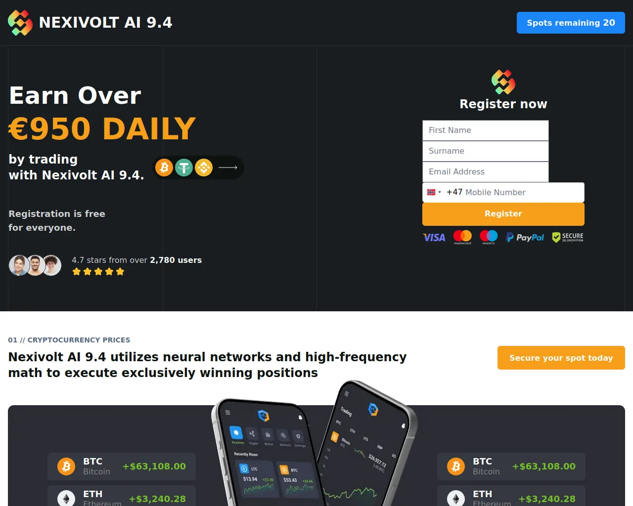 Screenshot of nexivoltal94.com