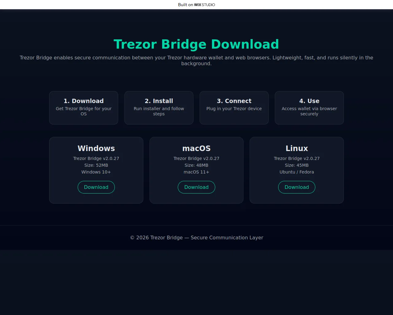 Screenshot of over-bridge.wixstudio.com