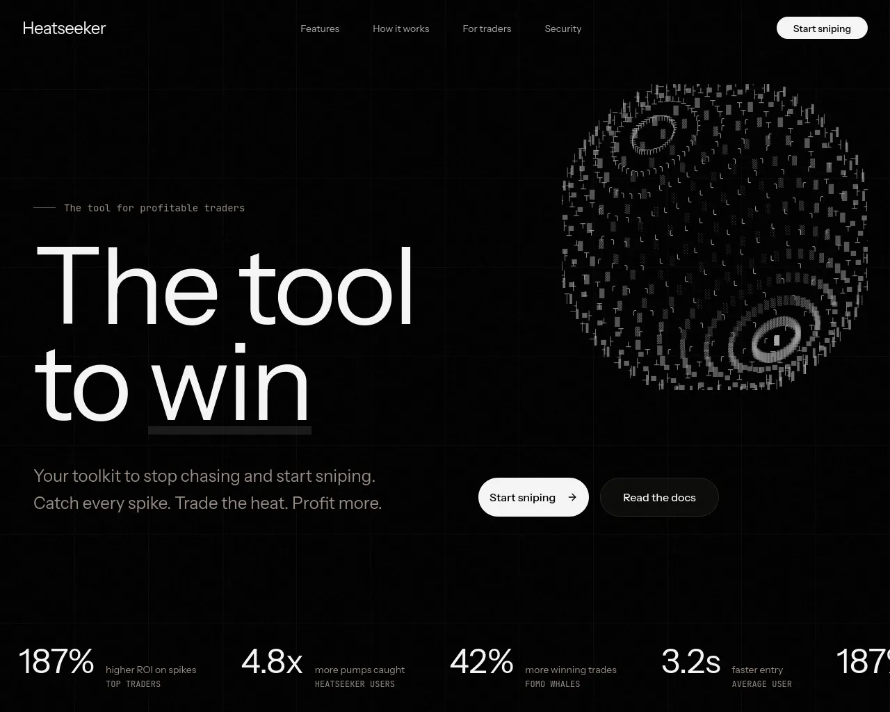Screenshot of heatseeker.xyz